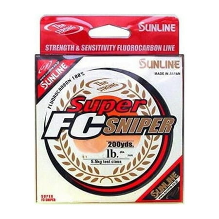 UPC: 0881879080467 | Sunline 63039829 Super Sniper Clear 18lb Fluorocarbon Fishing Line (660 Yards)