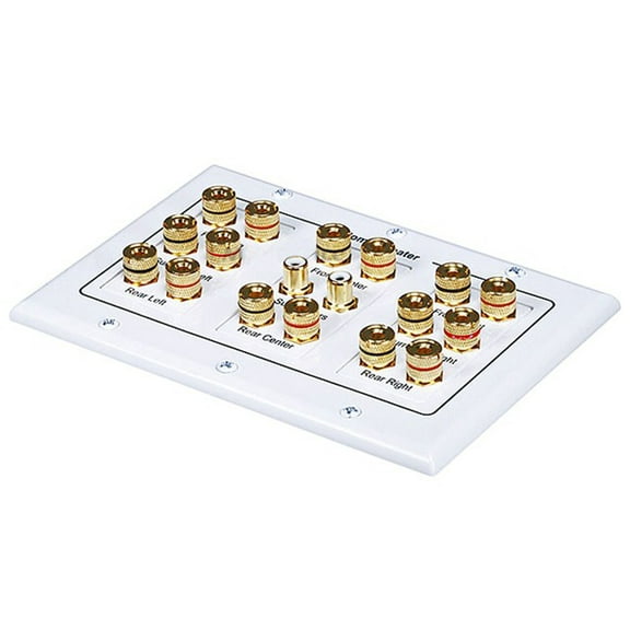 3-Gang 8.2 Surround Sound Distribution Coupler Wall Plate