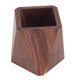 thumbnail image 3 of Contenedor para utensilios de cocina, alisador, estable, de gran capacidad, simple portalápices de madera para cocina, familia, oficina, rómbico (3,9x4,3 pulgadas), 3 of 5