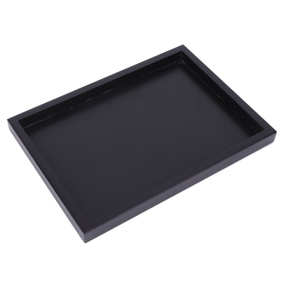 Rectangular Wooden Serving Tray for Coffee Tea and Food 9.8 x 7.1 Inches / 25 x 18 cm