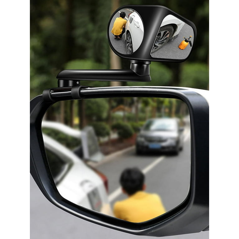 Toorise 2Pcs Blind Spot Mirrors 2-In-1 Car Blind Spot Convex Mirror 360  Rotatable Rearview Mirror Auxiliary Mirror Automobile Exterior Rear View  Reversing Parking Mirror for Car Truck 