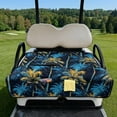 thumbnail image 2 of Psesaysky Golf Cart Seat Covers, Portable Golf Cart Seat Towel Blanket with 4 Front Pockets & Handle Tropical Fits for EZGO, Yamaha, Club Car Front Seats (Blue Palm Trees), 2 of 8