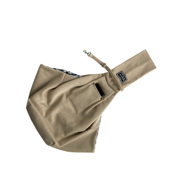 Greeniant Bolsa de transporte portátil Universal para mascotas, bandolera para animales, bolso de hombro, soporte para teléfono, bolsa a prueba de Aseo de mascotas Caqui Greeniant PT004278-01