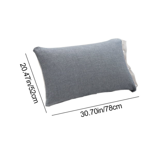 Funda de almohada de algodón de 4 capas con cierre a presión extraíble.