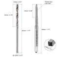 thumbnail image 2 of Juego de brocas y machos Uxcell, macho de rosca de 2-56 UNC y broca de 1.8mm, 2 of 7