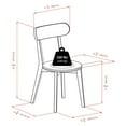 thumbnail image 3 of Winsome Pauline 3-Pc Set Table with Chairs, Walnut Finish, 3 of 9