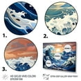 thumbnail image 3 of Designart "Coastalwaves Ocean Euphony" Nautical & Beach Floater Framed Wall Decor, 3 of 7