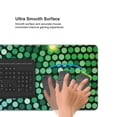 thumbnail image 5 of Hirioo Green Disco Lights for Mouse Pad ,Anti-Slip Base, Durable Stitched Edges, Perfect for Gaming, Office, and Home Use,16x35.5in, 5 of 9