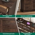 thumbnail image 4 of 63" Farmhouse Dresser with 9 Drawers with Power Charging Station, Rustic Chest of Drawers Wood Organizer TV Stand for Bedroom Living Room, 4 of 9