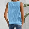 thumbnail image 5 of Pejock Women's Summer Tank Tops, Loose Fit Breathable Sleeveless, Keyhole Neck Casual Tops, Trendy Eyelet Flowy Beach Wear, Soft Lightweight Blouse, 5 of 7