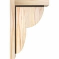 thumbnail image 3 of 5 1/2"W x 8"D x 12"H Crestline Smooth Corbel w/Backplate, Douglas Fir, 3 of 9