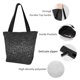 thumbnail image 4 of Fotbe Black And White Dotted Bolsa de Playa con Estampado, Bolsa de Hombro, Bolsa de Mano Espaciosa, Bolsa de Viaje Ligera, Bolsa de Compras Versátil, 4 of 6