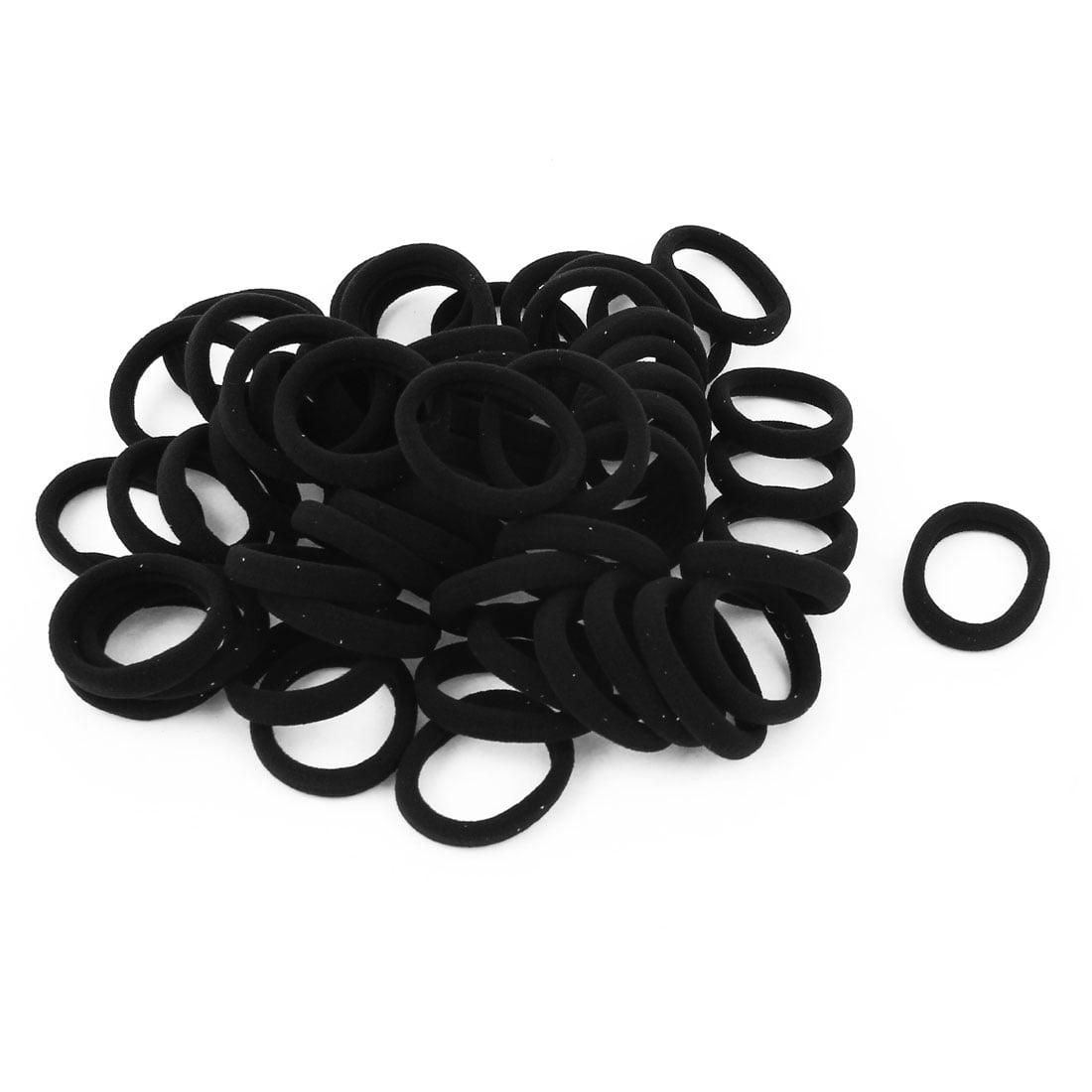 Lady Elastic Hair Ties Bands Rope Ring Ponytail Scrunchie Holder Black  Lady Elastic Hair Ties Bands Rope Ring Ponytail Scrunchie Holder Black