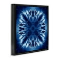 thumbnail image 4 of Stupell Industries Tie Dye Mirrored Shapes Abstract Painting Black Floater Framed Canvas Art Print Wall Art, 18 x 18, 4 of 10