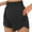 Z51-Black, variant on Women's Training Shorts 2-in-1 with Inner Compression Layer Running Workout Shorts Quick Dry Reflective for Safety