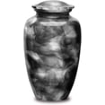thumbnail image 2 of FOREVER URNS Adult Cremation Urn Black Smoke For Human Ashes, Handcrafted 220 Cu. In With Velvet Bag., 2 of 5
