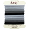 thumbnail image 1 of Jseng 10 paquetes de gomas para el pelo sin costuras para mujeres – sin daños elásticos para coletas accesorios para el cabello grueso y rizado – azul tono frío, 1 of 5
