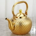 thumbnail image 5 of SANQIAHOME 1200ml teapot with Infuser stainless steel Water Boilers lifting handle Tea Maker Water Kettle for Induction/Gas gold, 5 of 11