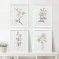 thumbnail image 2 of PixonSign Framed Wall Art Watercolor Cherry Blossoms & Daisy Prints, Flowers Adhesive Canvas Poster, Set of 4 Nature Wilderness Wall Decor, Botanical Floral Home Wall Décor - 12"x16" White, 2 of 5