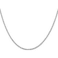 thumbnail image 3 of 14K White Gold Jbsp's 1.3mm Diamond-Cut Rope Chain (20 X 1.3) Made In Peru 7071-20, 3 of 5