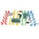 thumbnail image 1 of 68 piezas de figuras de del Blockhouse Rockery, etc.Juego de juego para kits de modelo de de arena del de juguete Zulema Toy Soldier Playset, 1 of 8