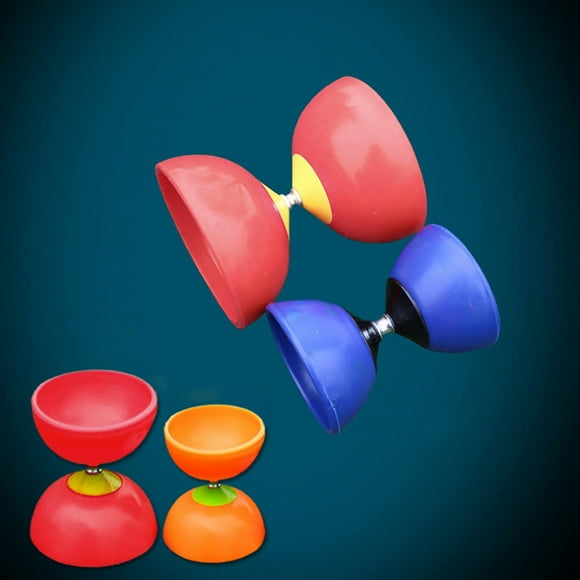 Flmtop Funny Chinese YOYO 3 Bearing Clutch Diabolo Set Metal Sticks String Bag Toys