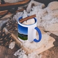 thumbnail image 5 of 3dRose, Greenland, Itilleq. Sheep farms of Itilleq - GR01 DNY0031 - David Noyes, 15oz Two-Tone Blue Mug, 5 of 7