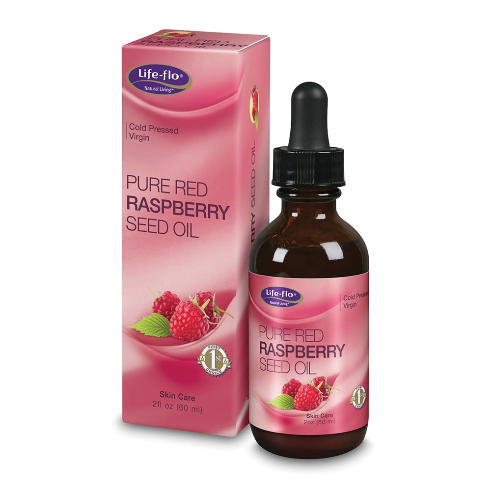 Lifeflo Pure Red Raspberry Seed Oil AntioxidantRich Moisturizer for Dry Skin & More Cold