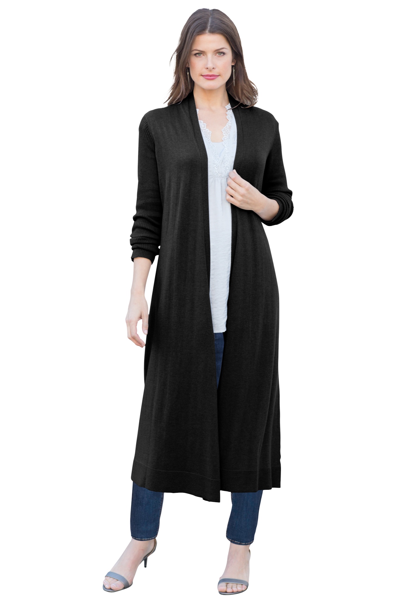 super long duster cardigan