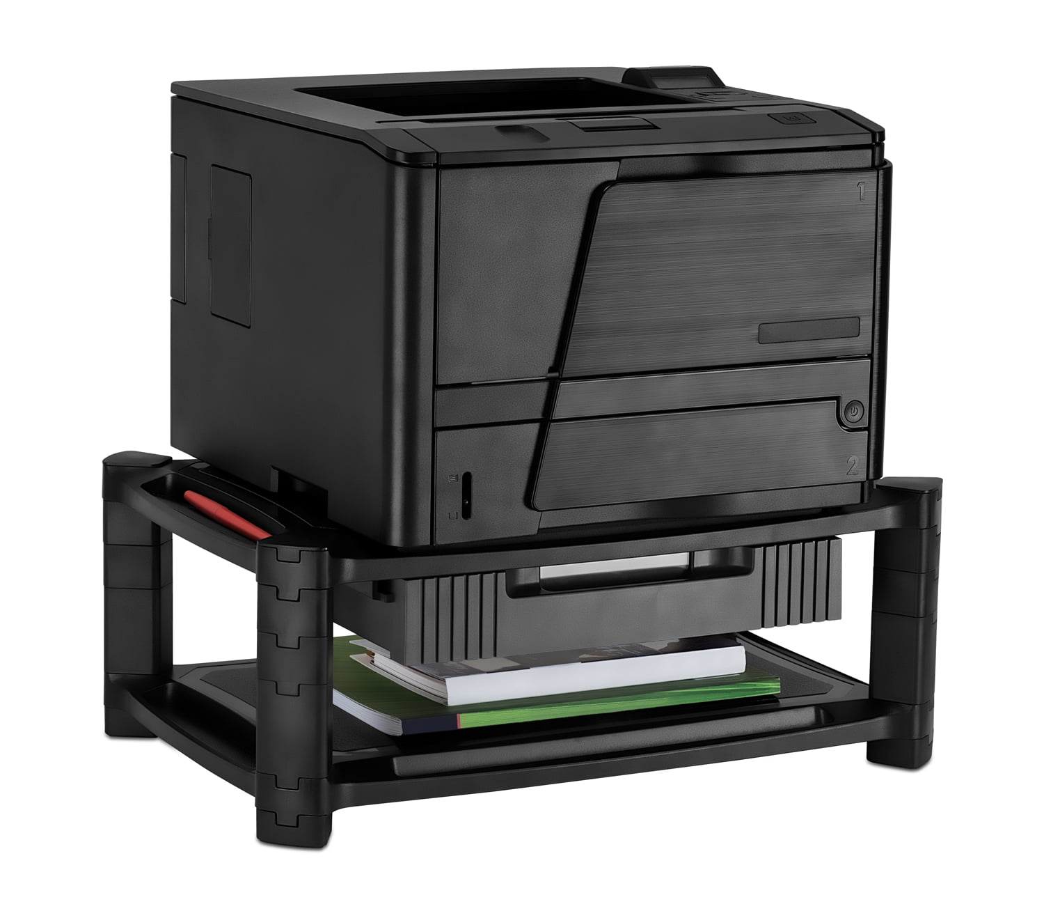 MountIt! Printer Stand Monitor Riser with Drawer, 19 x 13 Inches