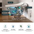 thumbnail image 5 of R&T C2 Smart Toilet with Tank, Auto Open & Flush, Foot Sensor & Remote Control, Heated Seat, Warm Water & Air Dryer, NightLight, Modern One Piece Toilets for Bathroom, 5 of 12