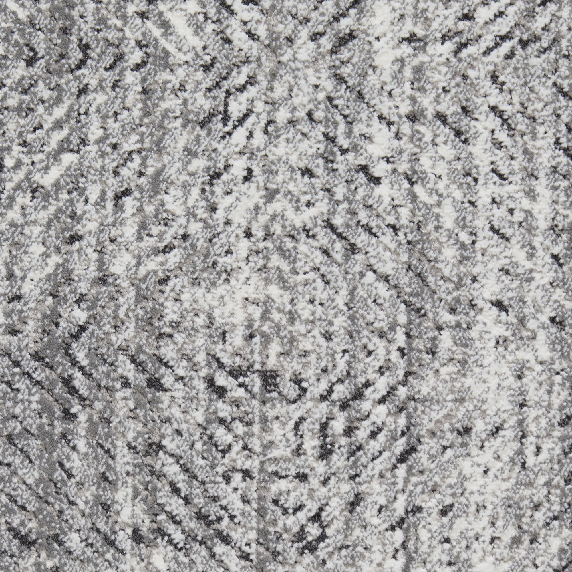 Loomaknoti Aysal Azebella 3' x 5' Gray Geometric Indoor Accent Rug