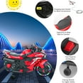 thumbnail image 4 of Techvida 12V Kids Electric Motorcycle for Child, Motorcyle for Kids with Bluetooth, LED Lights (Red), 4 of 14