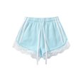 thumbnail image 4 of Uobin Women High Waist Shorts Lace Drawstring Shorts Casual Summer Beach Bottoms Athletic Short, 4 of 4