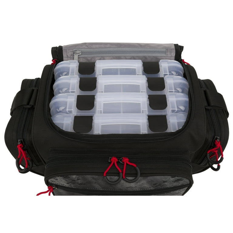 Ugly Stik Fishing Tackle Bag with Four Medium Lure Box Storage Realtree Camo Polyester Walmart