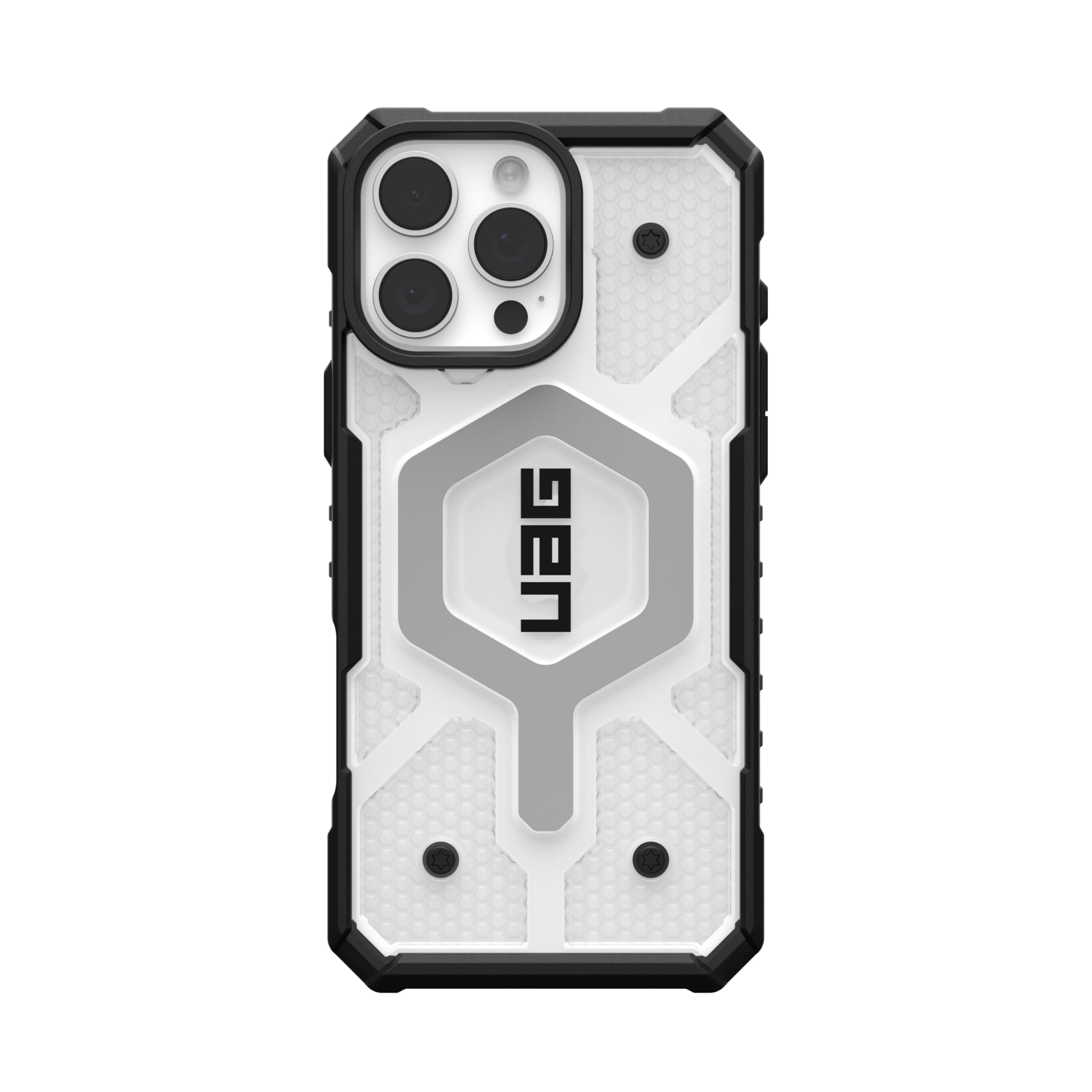 UAG iPhone 16 Pro Max Case 6.9" Pathfinder Clear - Compatible with MagSafe Charging Rugged Shockproof Anti-Slip Military Grade Protective Cover, Ice