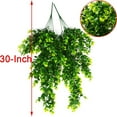 thumbnail image 3 of EGYMEN Indoor/Outdoor Artificial Eucalyptus Wall Hanging, 32" Simulated Greenery Vine with Flexible Stems for Home, Office & Garden Decor, Realistic Faux Plants Home Decor Essentials, 3 of 9