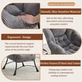 thumbnail image 3 of Gray Lazy Chair with Ottoman – Cozy Lounge Chair for Bedroom, Living Room, and Balcony, Effortless Assembly, 3 of 7