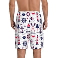 thumbnail image 4 of Lsque Sailing Marine Travel Mens Sleep Pajama Shorts,Short Pajama Pants, Cotton Ultra-Soft Knit-3X-Large, 4 of 9