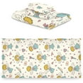 thumbnail image 2 of SKYSONIC 3 Pack Towel Angels Pattern Cotton Bath Towel Set (1 Bath Towel, 1 Hand Towel, 1 Washcloth) for Bathroom, Super Soft and Quick Dry Towels, 2 of 7