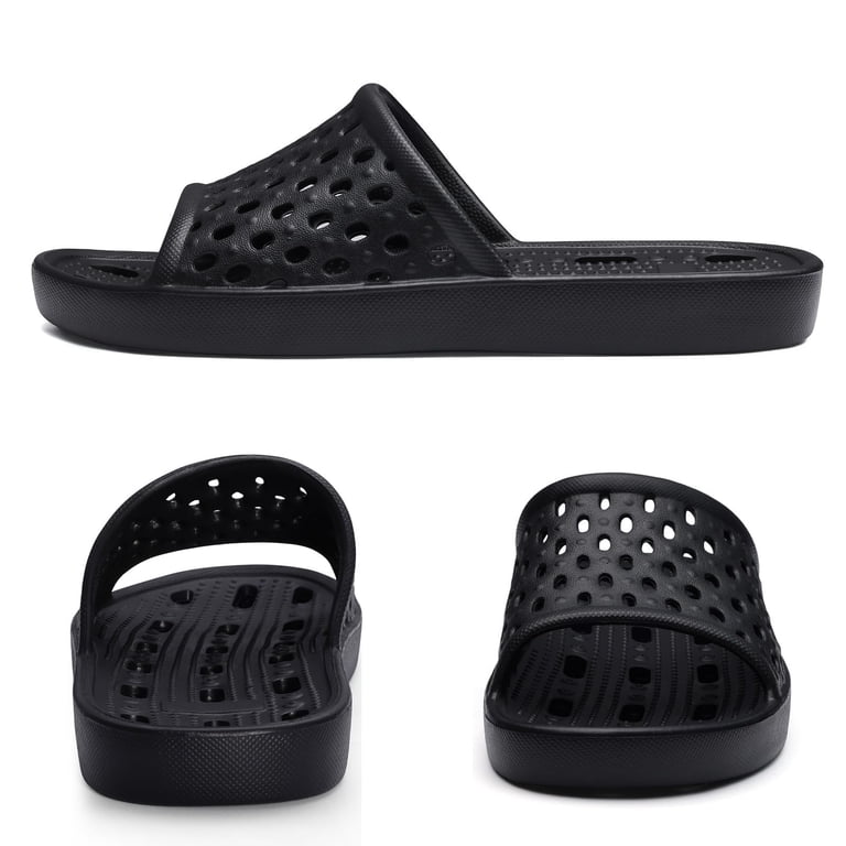 Comwarm Shower Shoes for Women Men, Quick Drying Non-Slip Bath