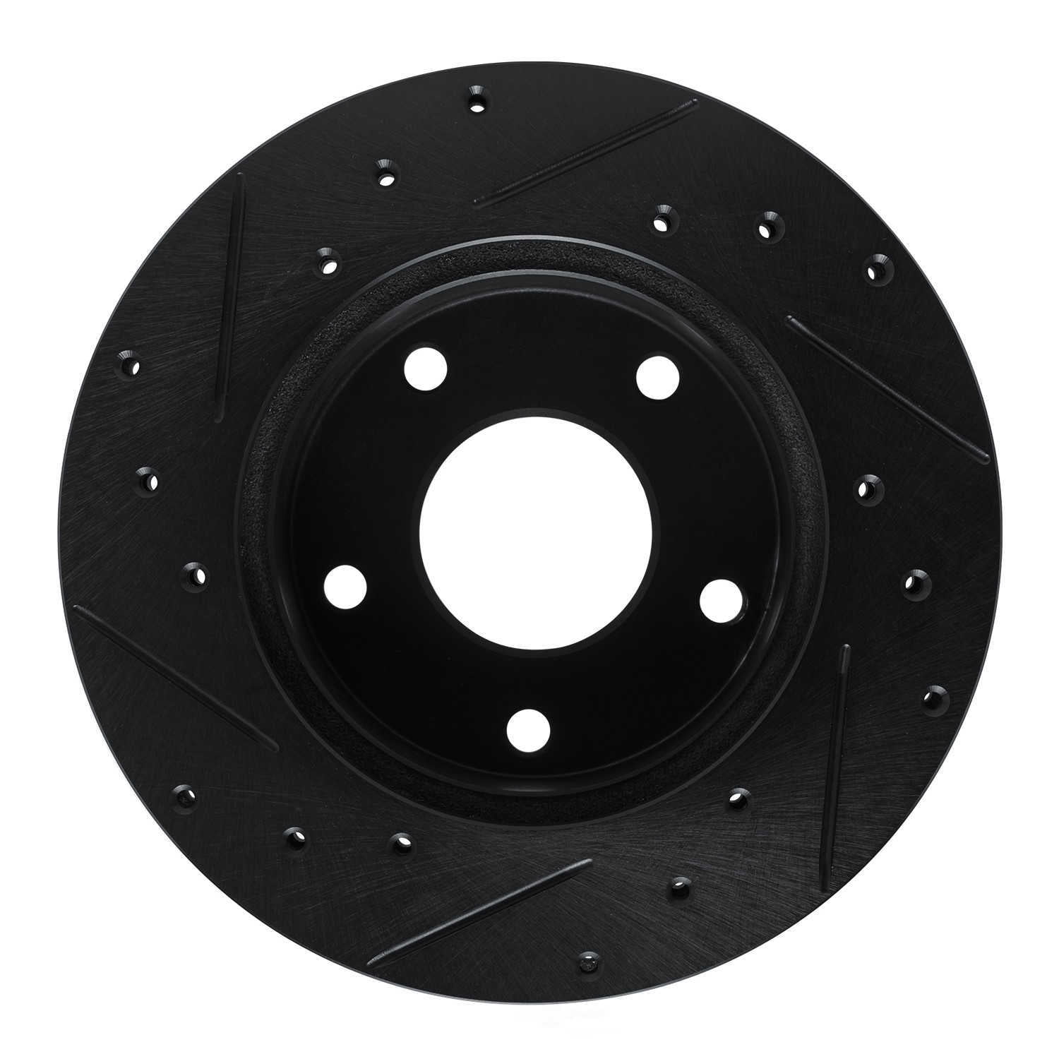 Dynamic Friction Company 633-47014R DFC Brake Rotor - Drilled And Slotted - Black