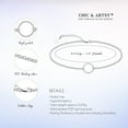 thumbnail image 6 of Chic & Artsy Ankle Bracelets 925 Sterling Silver Anklet Bracelet for Women Circle Anklet Foot Chain Anklet, 6 of 7