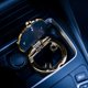 thumbnail image 4 of BR Cenicero portátil para coche con cubierta plegable, dorado, luz LED, extinción automática, ideal para viajes y uso en coche, 4 of 5