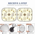 thumbnail image 5 of Kdxio Sweet Bee Print 2-Piece Sun Shade Front Windshield - Foldable Car Front Window Sunshades for Most Sedans SUV Truck, 5 of 6