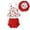 a-White1112, variant on VNKIDY Baby Girls Three Piece Bee Outfit Set Bee Print Ruffle Hem Cami Top Striped Shorts Matching Sun Hat Summer Set For Daily Wear Yellow 18M