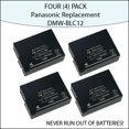 thumbnail image 1 of FOUR (4)PACK High Capacity Panasonic BLC12 Replacement Lithium-Ion Battery Pack, 1 of 1