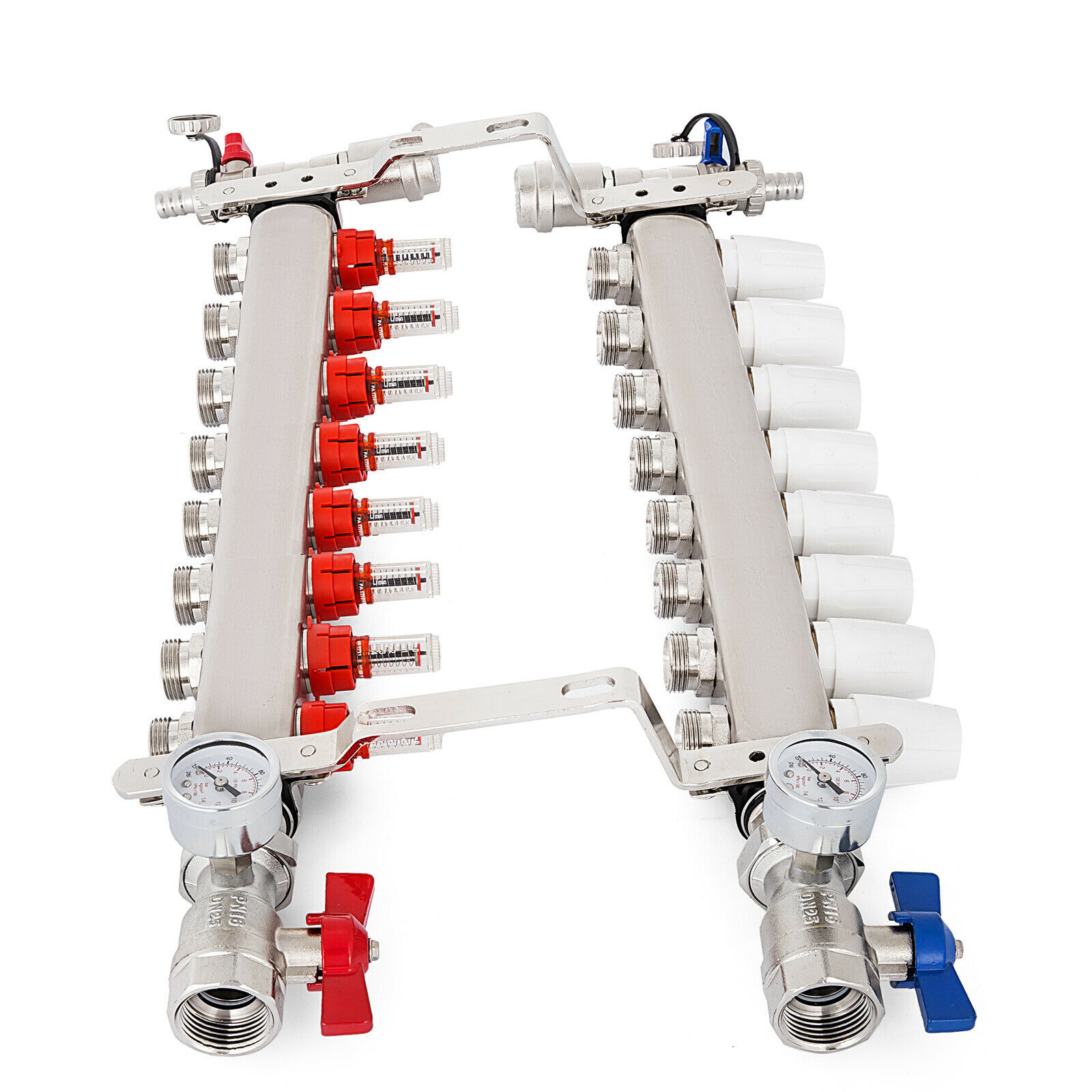 Heating & Cooling 5 Loop VEVOR PEX Radiant Floor Manifold 5 Loop 1