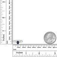 thumbnail image 4 of Gem Stone King 0.56 Ct Oval Blue Sapphire 925 Silver and 10K Yellow Gold Solitaire Engagement Ring (Size 9), 4 of 4