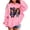 Pink, variant on Shadoumai Cute Hoodies for Girls Kids Printed Pattern Long Sleeve with Pockets Soft Casual Outwear Coat Children Kid's Fall Winter Outfits